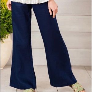 NWT Matilda Jane Women’s Linen Pants Navy Size M